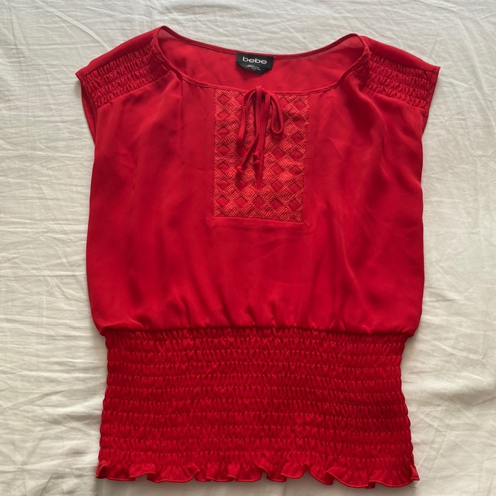 Bebe Red Top
